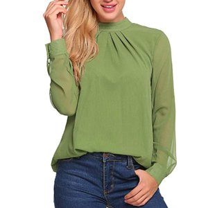 Blouse Women Loose Casual Long Sleeve Tops Layered